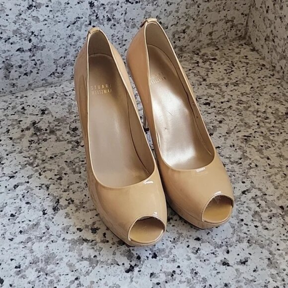 🔥🔥Special Free Offer!!🔥🔥 Stuart Weitzman peeptoe pumps - Picture 4 of 15